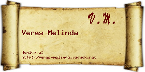 Veres Melinda névjegykártya